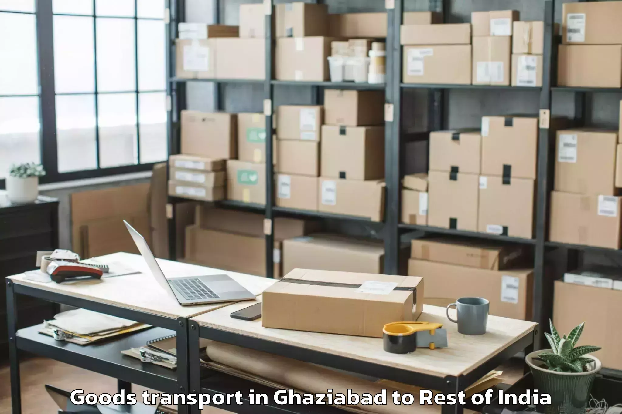 Comprehensive Ghaziabad to Zero Airport Zer Goods Transport